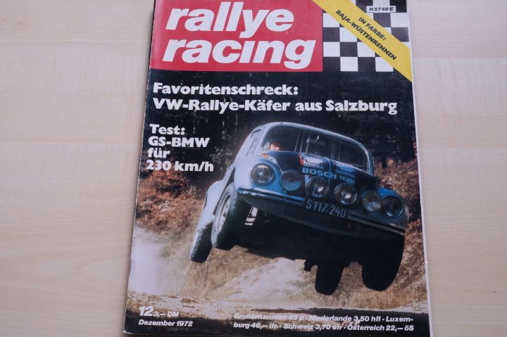 Deckblatt Rallye Racing (12/1972)